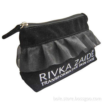 Fabric Cosmetic Bag, Branded Design, Zipper Closure, Eco-friendly and Nice Workmanship